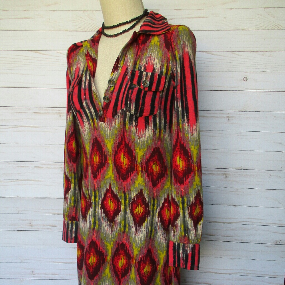 💦Anthropologie - Uncle Frank Tribal Print Dress